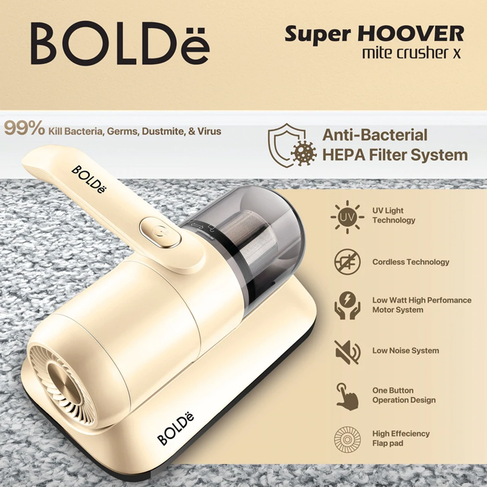 Bolde Vacuum Cleaner Super HOOVER Mite Crusher X - Beige